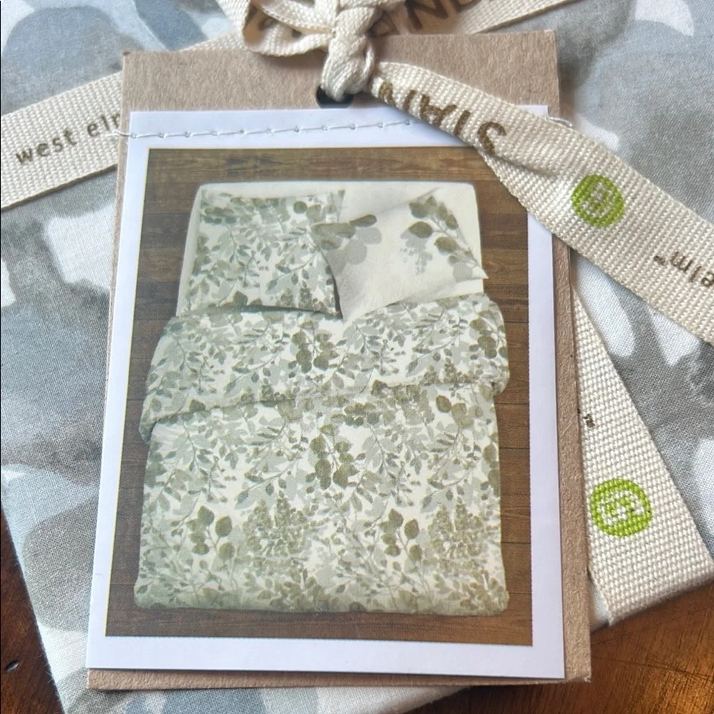 West Elm Organic Woodland Standard Pillow Case Sham (Set of 3)